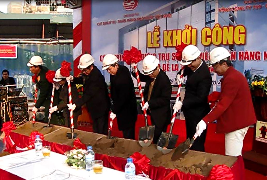 Khởi công công trình xây dựng trụ sở làm việc NHNN tại 13 Đê La Thành, TP . Hà Nội.