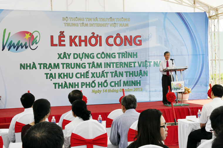 COSCO tham dự Lễ khởi công nhà trạm Trung tâm Internet Việt Nam- TP. Hồ Chí Minh  