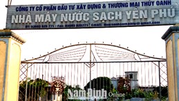 Nhà máy nước sạch Yên Phú- Nam Định.